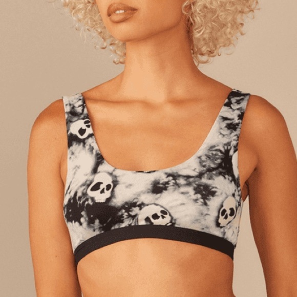 MeUndies Black and White Bralette Intimates & Sleepwear New SZ M - Picture 2 of 5